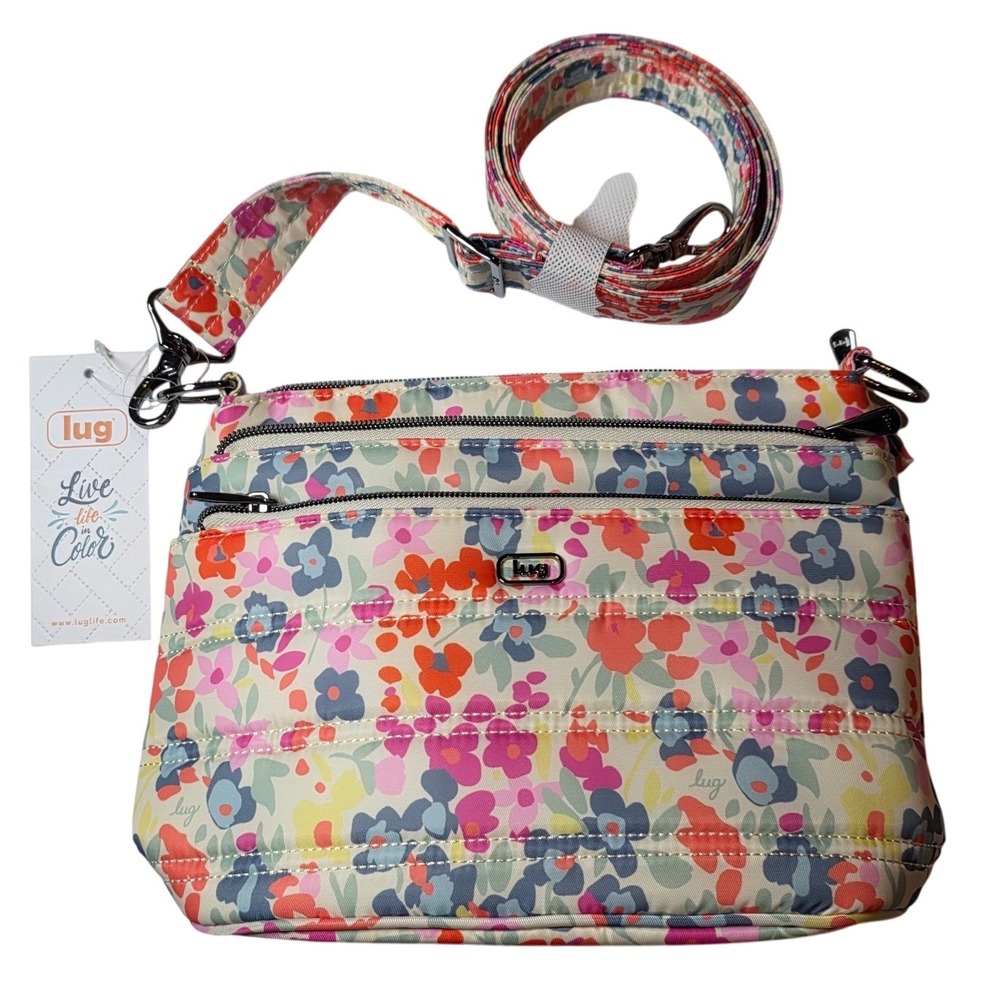 Lug Classic Crossbody Corral Wildflower Multi Floral Travel Shoulder Bag Womens